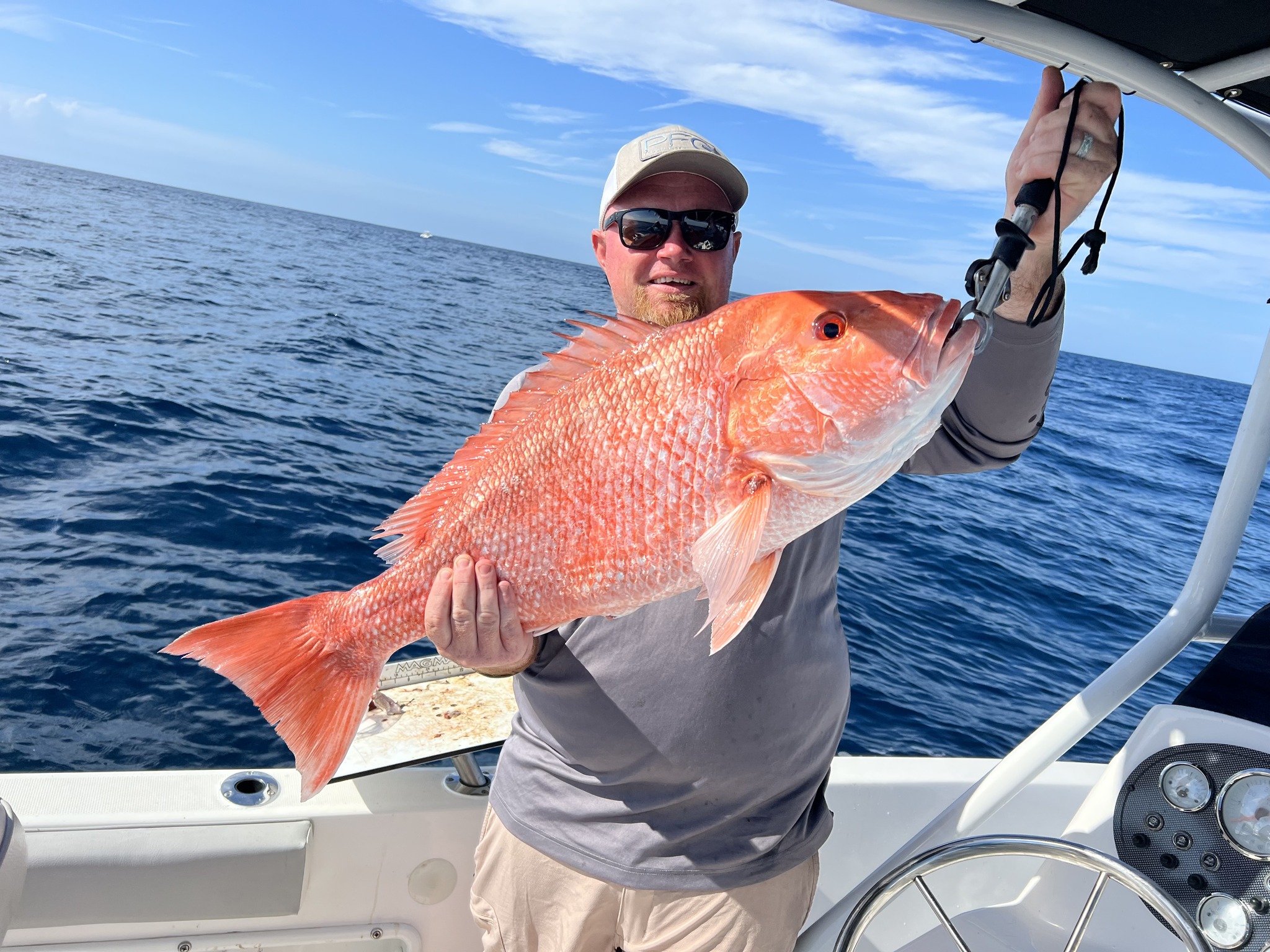 Angler with a 28-inch catch at Port Canaveral