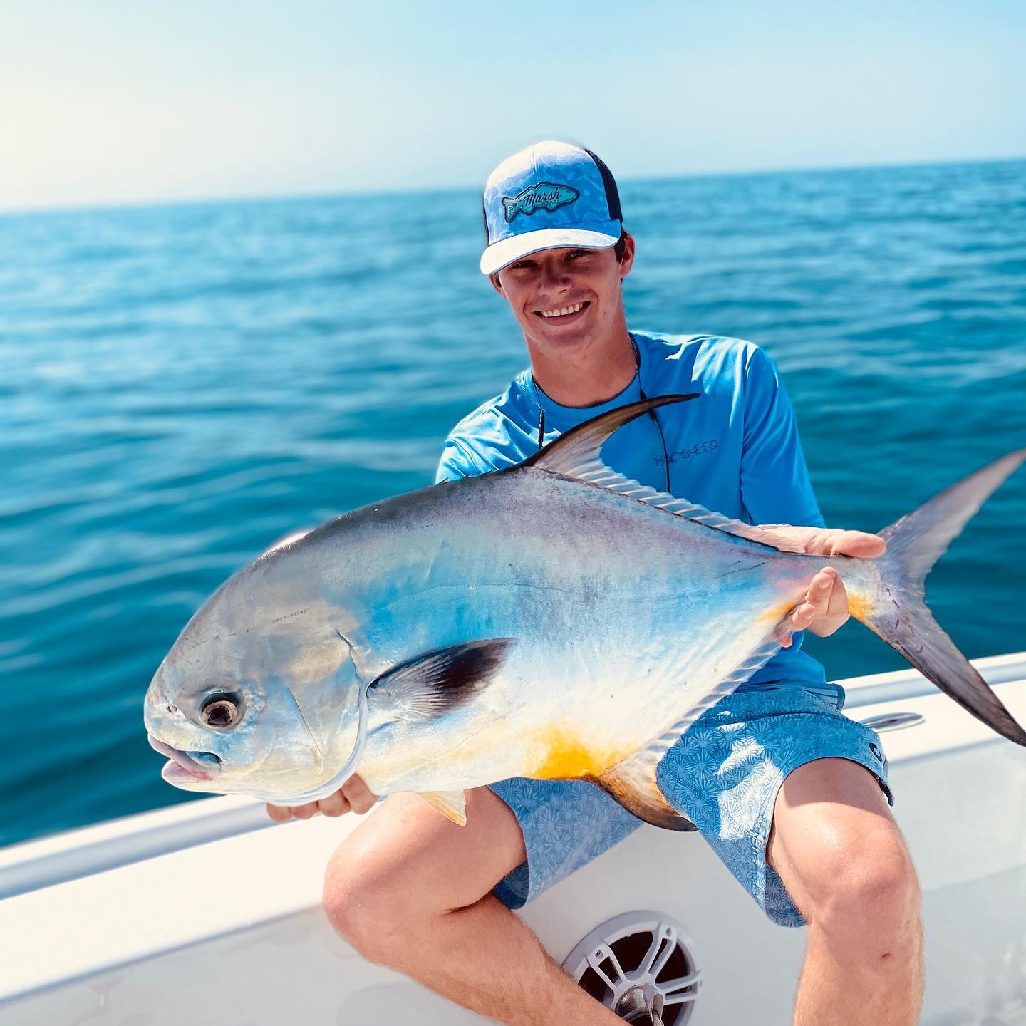 Permit fish caught in Sarasota, Florida