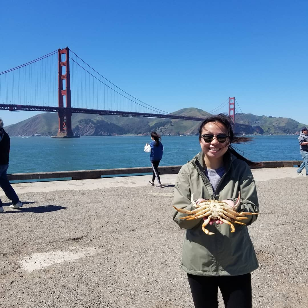 One person fishing in California