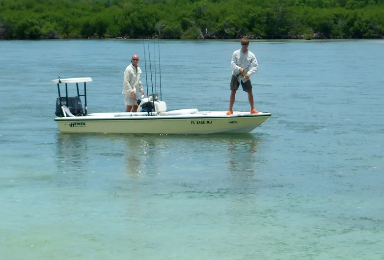 Two people fishing in Florida