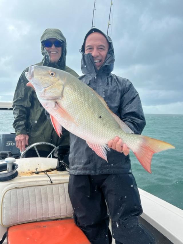 Two people fishing in Key Biscayne