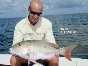 Mutton Snapper fish caught while fishing in FL