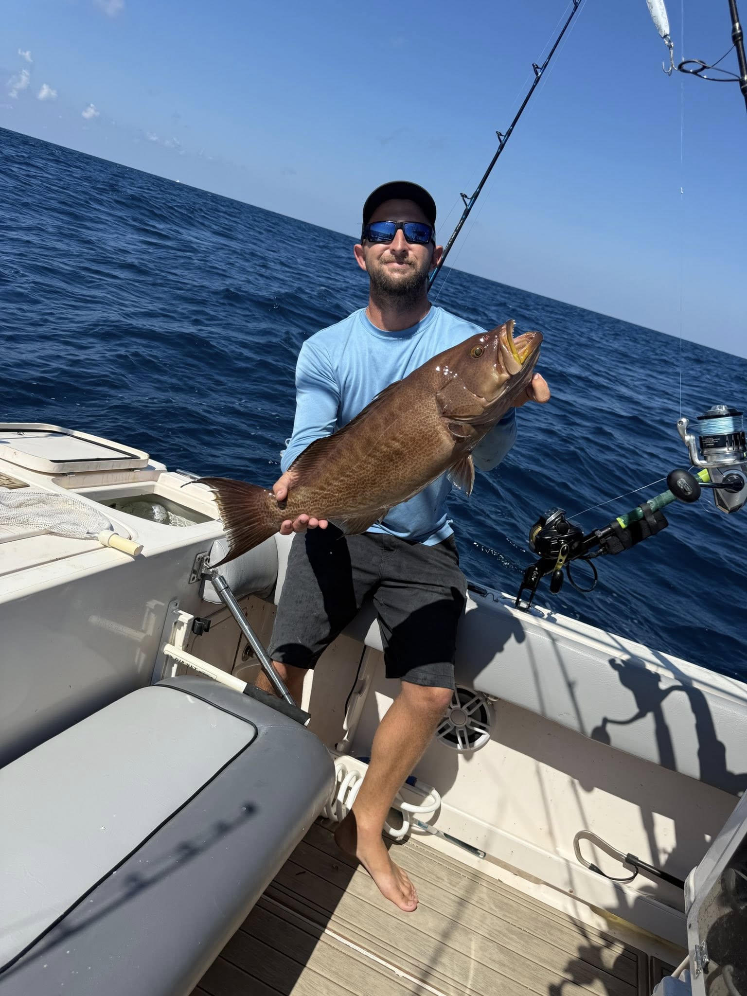 Gag grouper caught while fishing from boat in Port Orange FL waters