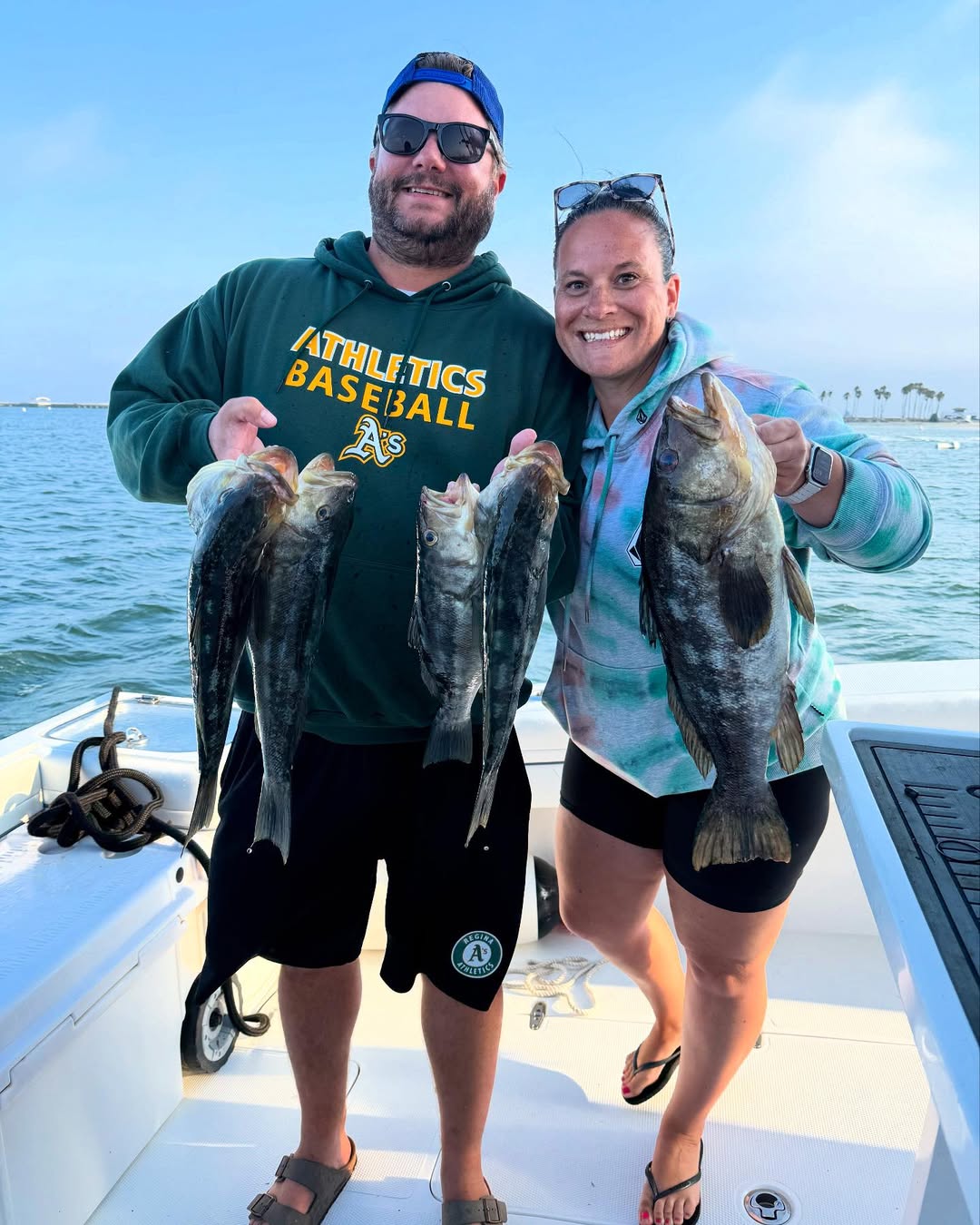 Two people fishing in Los Angeles