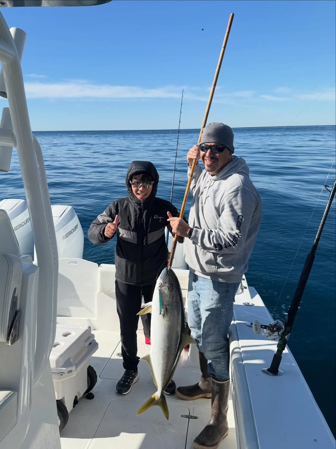 Two people fishing in Los Angeles