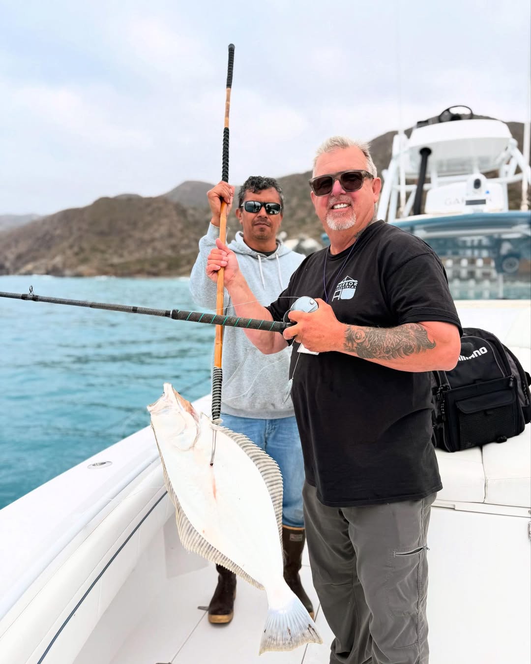 Two people fishing in Los Angeles