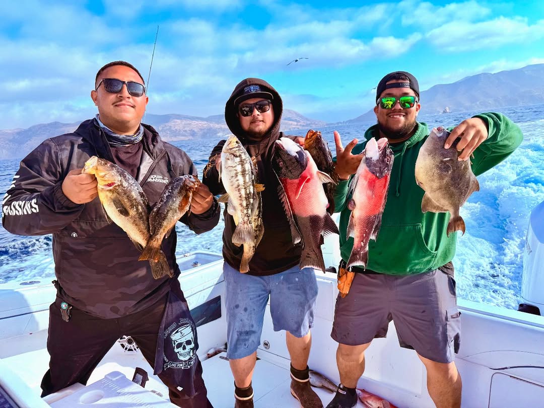 4-hour afternoon fishing charter boat in San Pedro California waters targeting rockfish and bass
