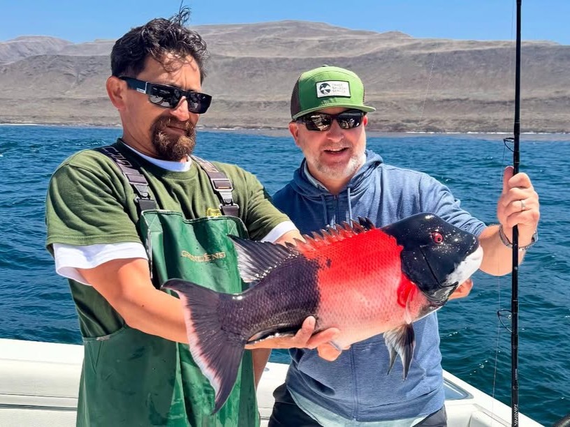 Catalina Island fishing charter boat with anglers targeting yellowtail and bass offshore