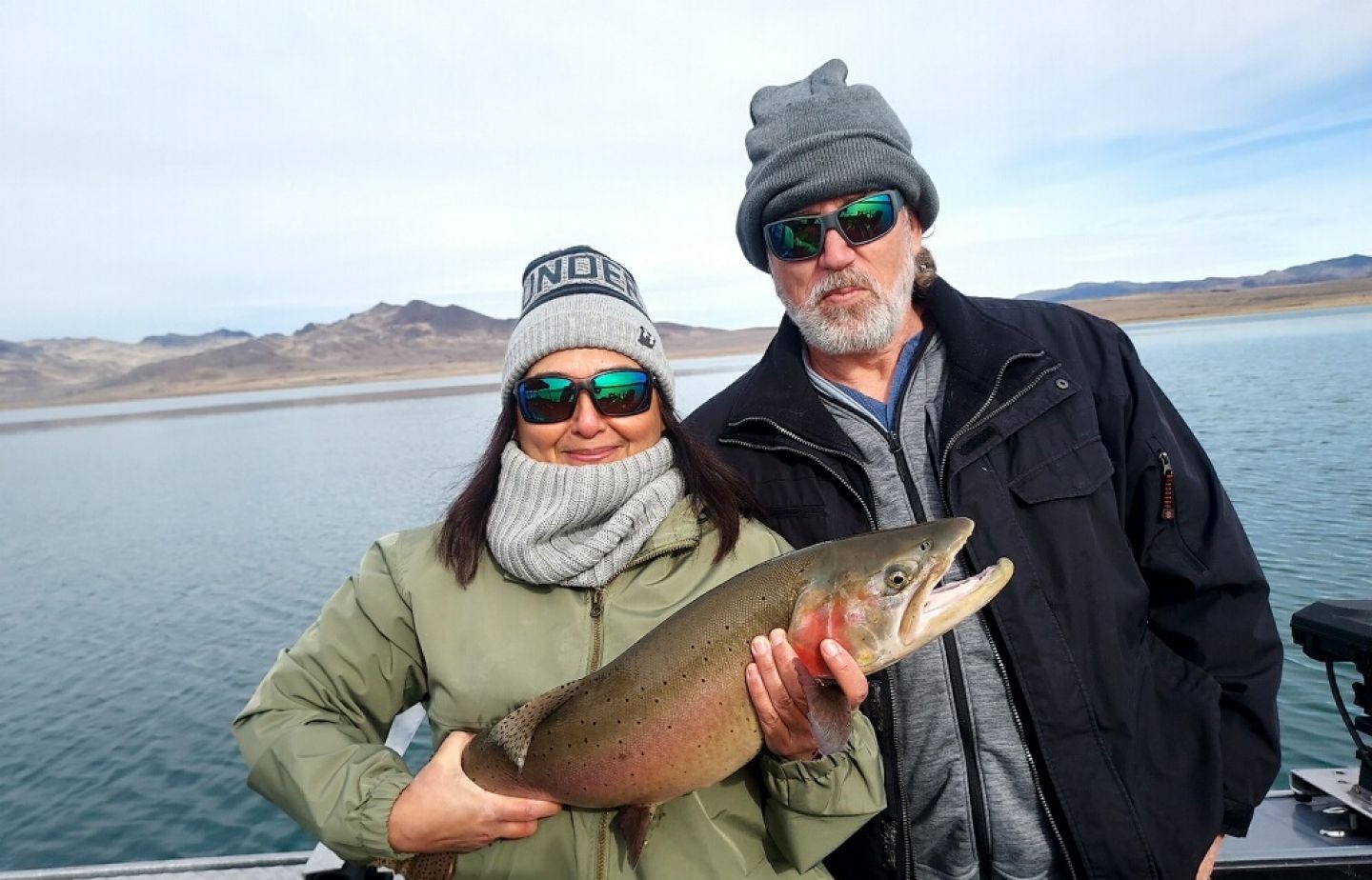 Rainbow trout catch from Tahoe Vista CA fishing trip