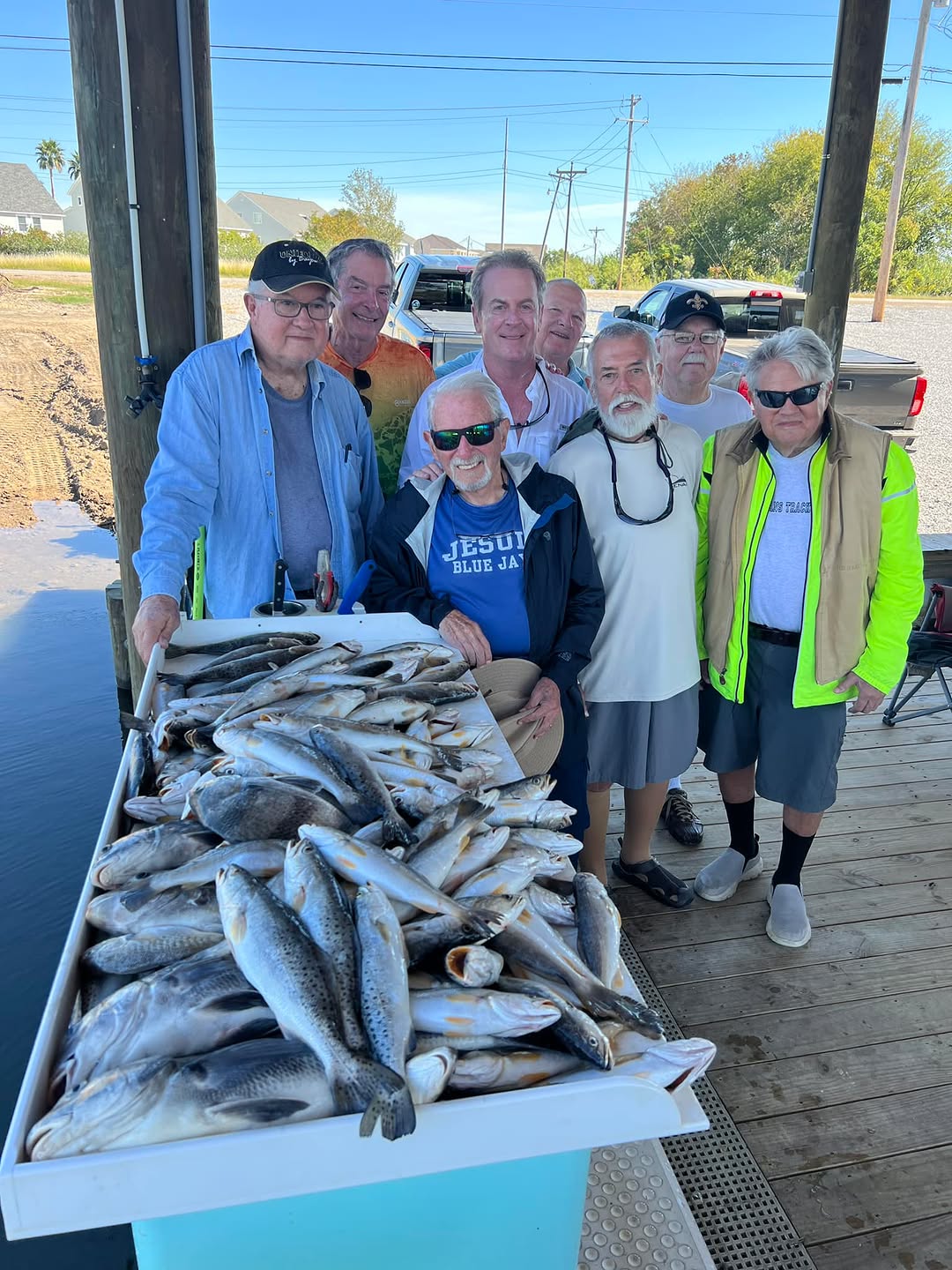 Two big fish caught in Slidell during a fishing trip