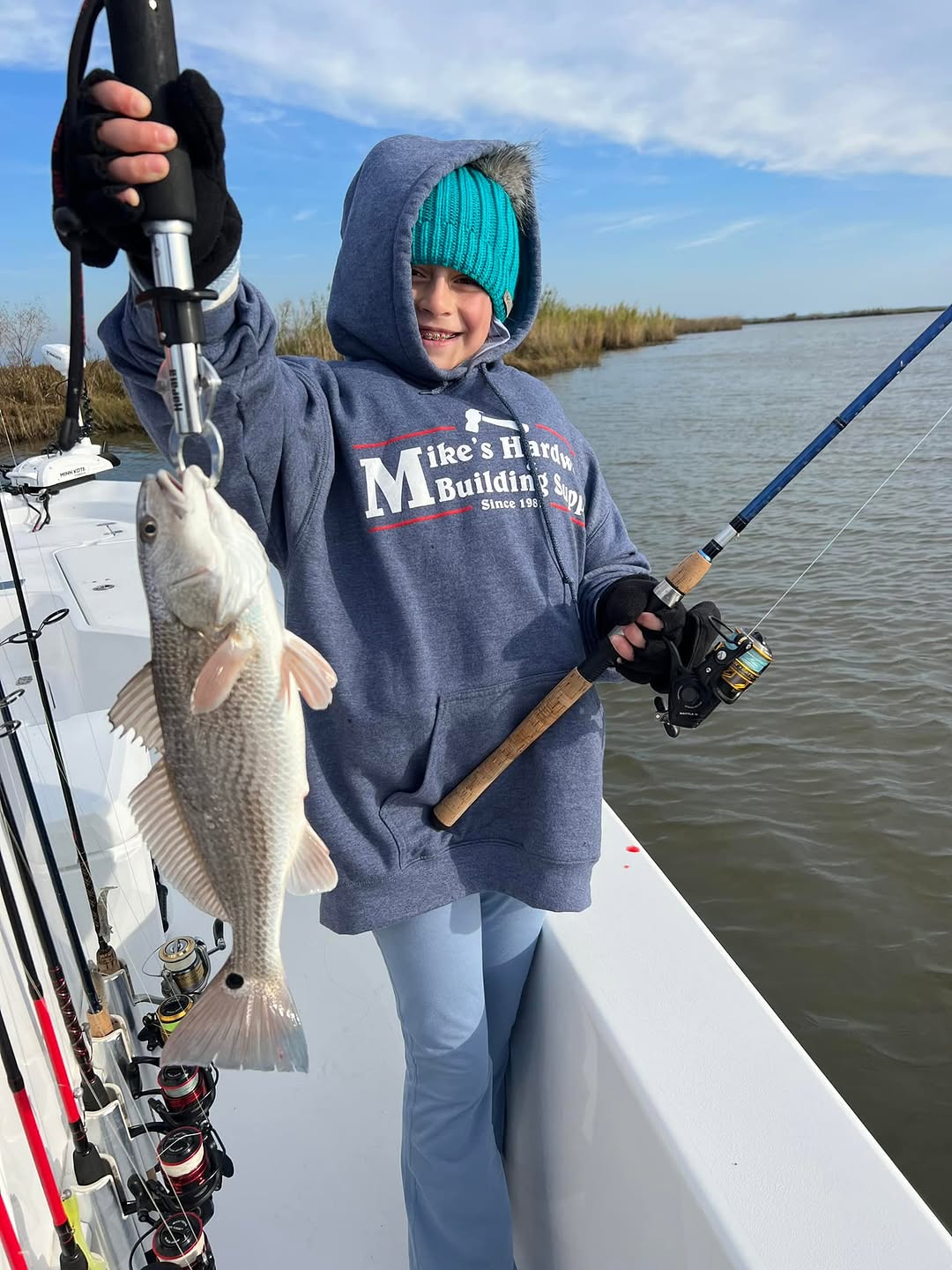 Redfish caught in Slidell, Louisiana