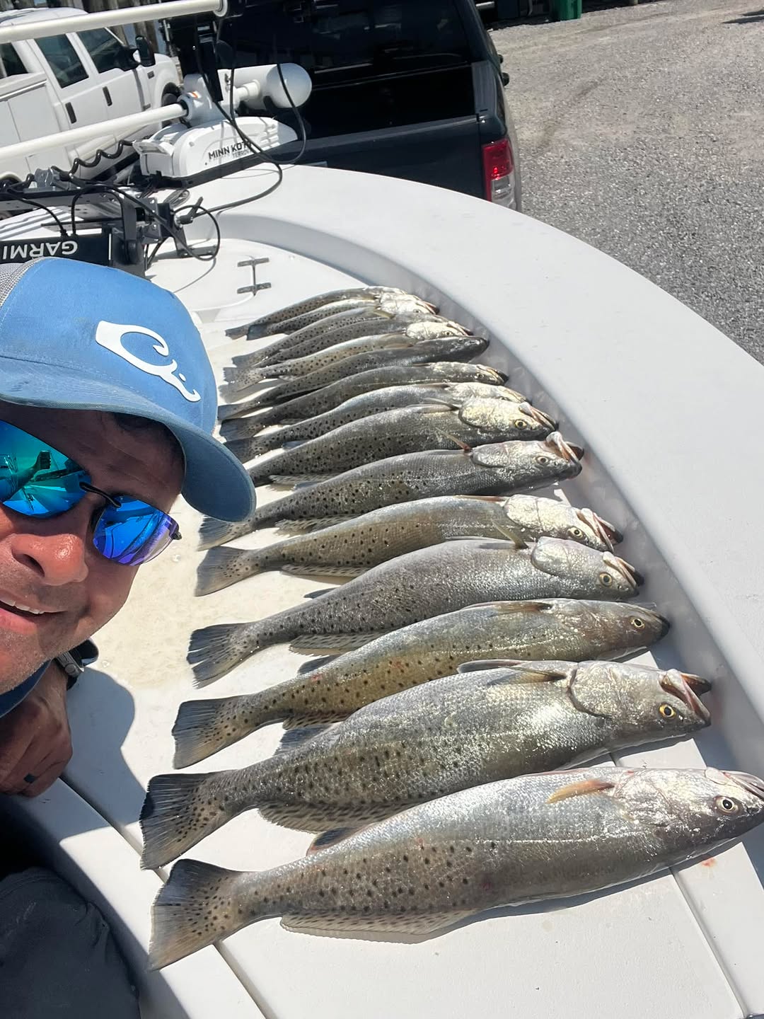 Spotted Weakfish caught while fishing in Slidell