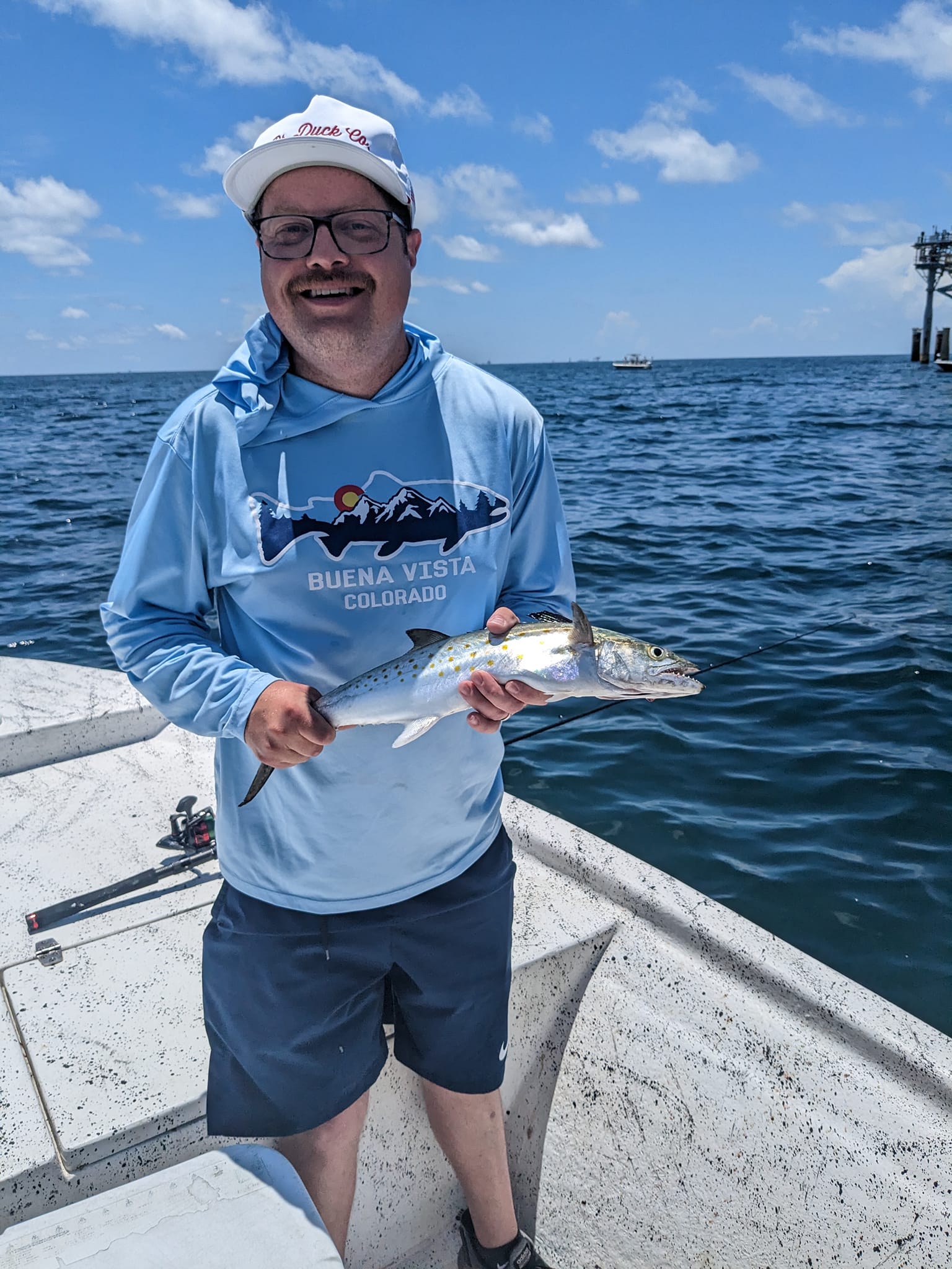 Caught a 12-inch Spanish mackerel while fishing in AL