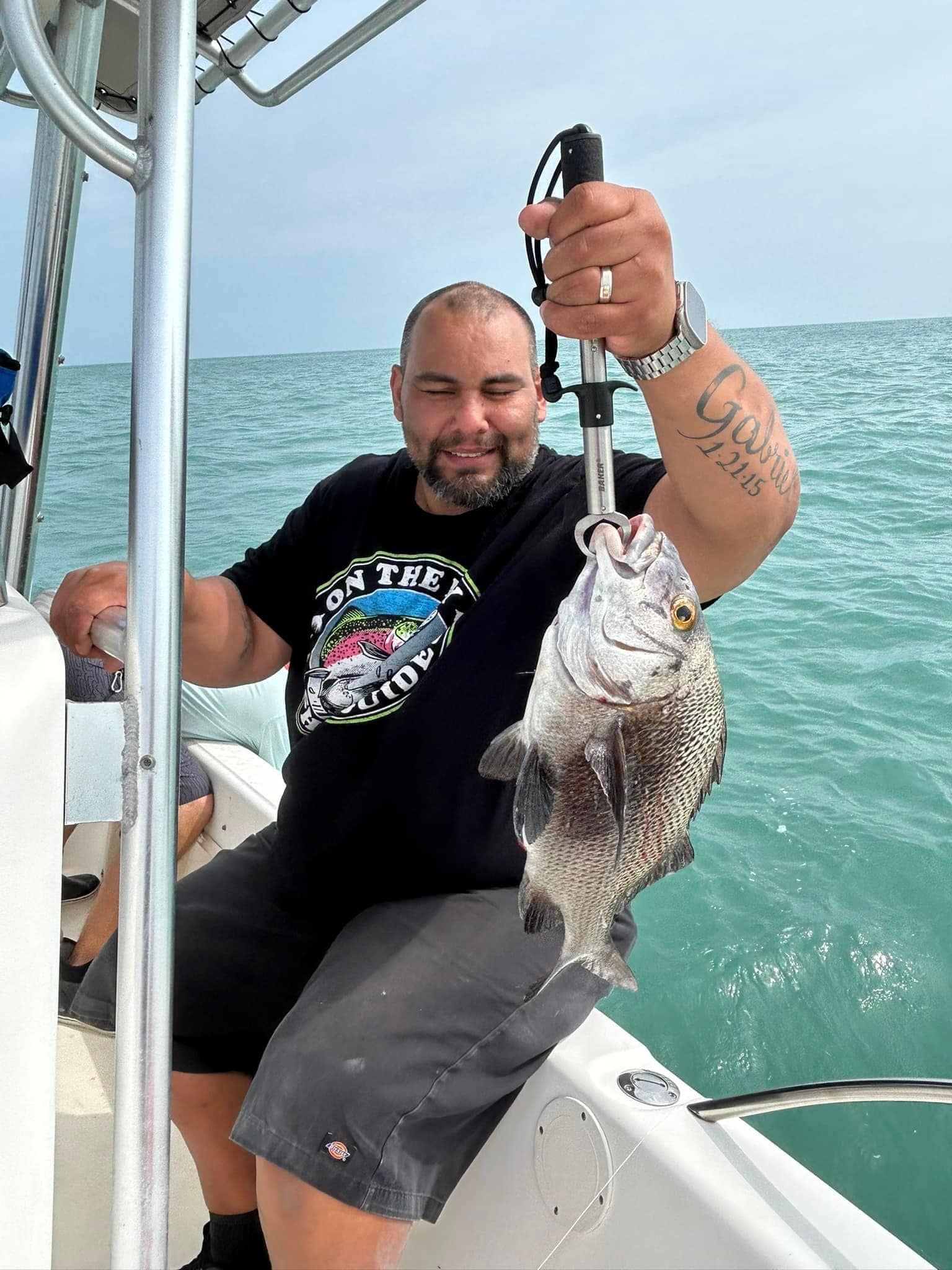 Fishing trip in Florida with 1 person and 1 fish
