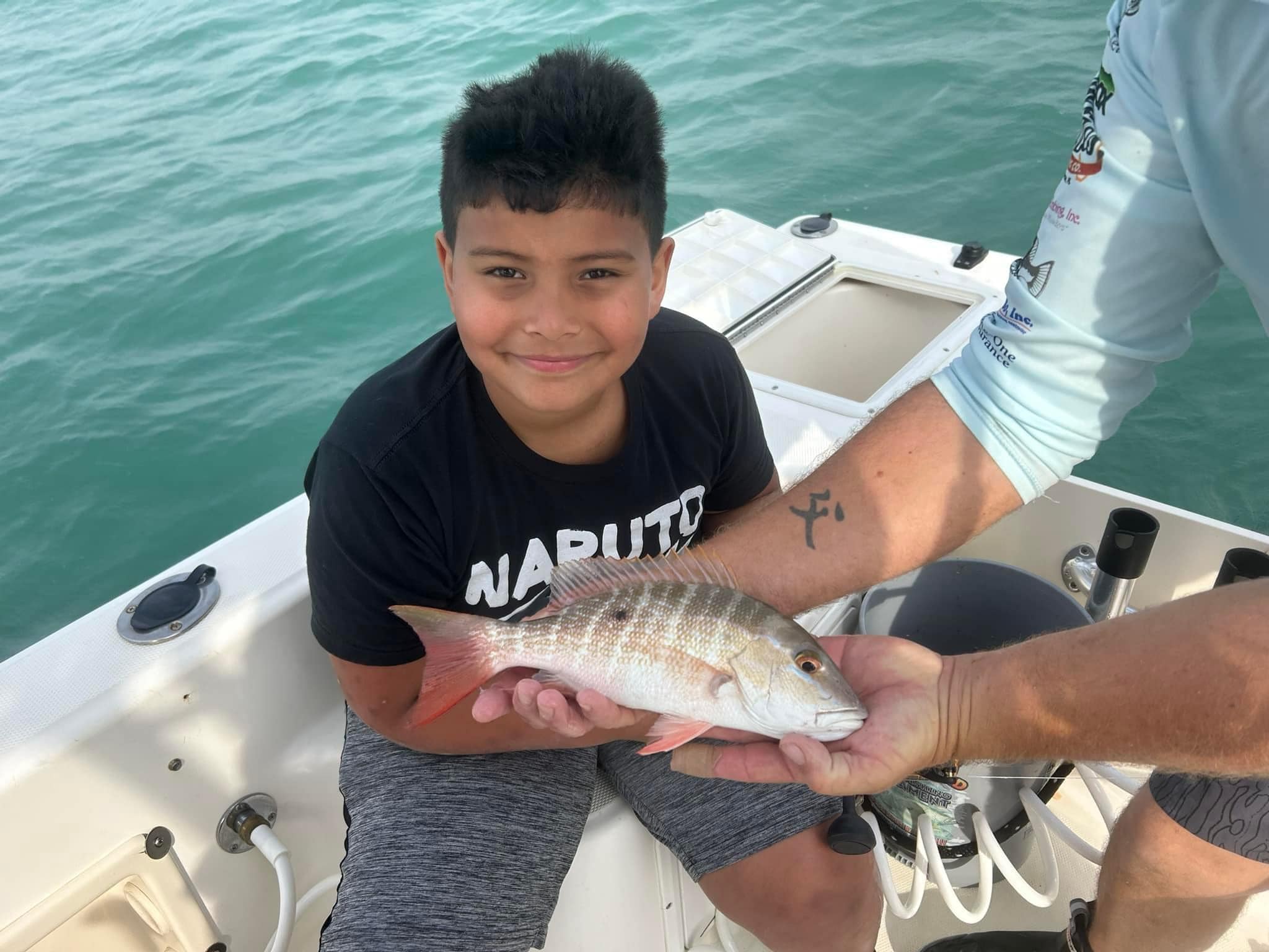 Mutton snapper, 10-inch fish, caught while fishing in FL