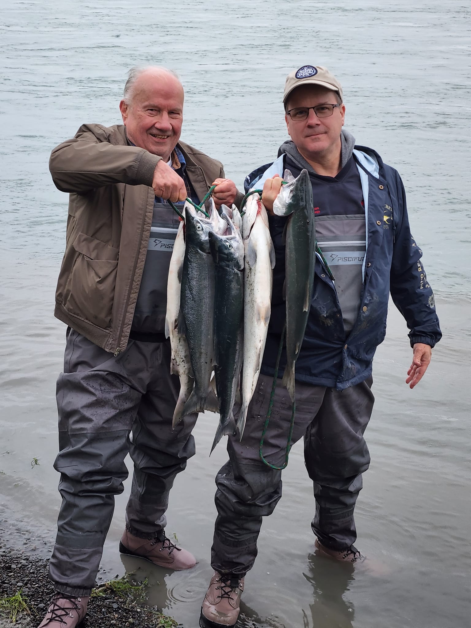 Two anglers caught 2 big fish in Alaska