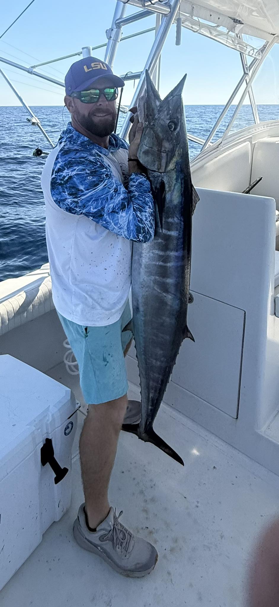 Wahoo fish caught while fishing in Pensacola Beach FL