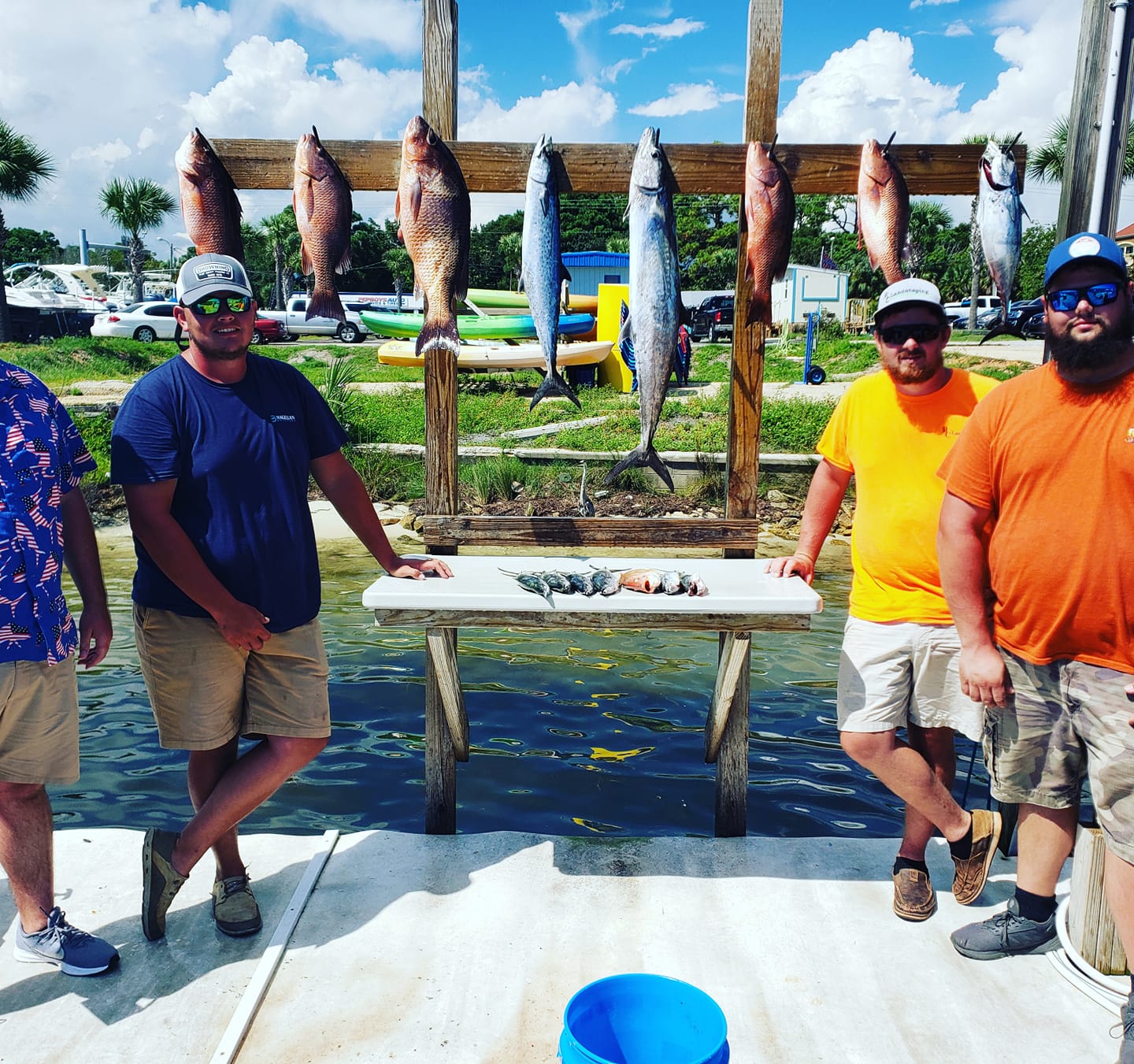 6 wahoo fish and blackfin tuna caught in Florida