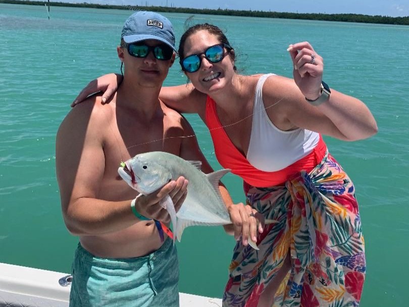 Crevalle Jack fish caught in Florida while fishing