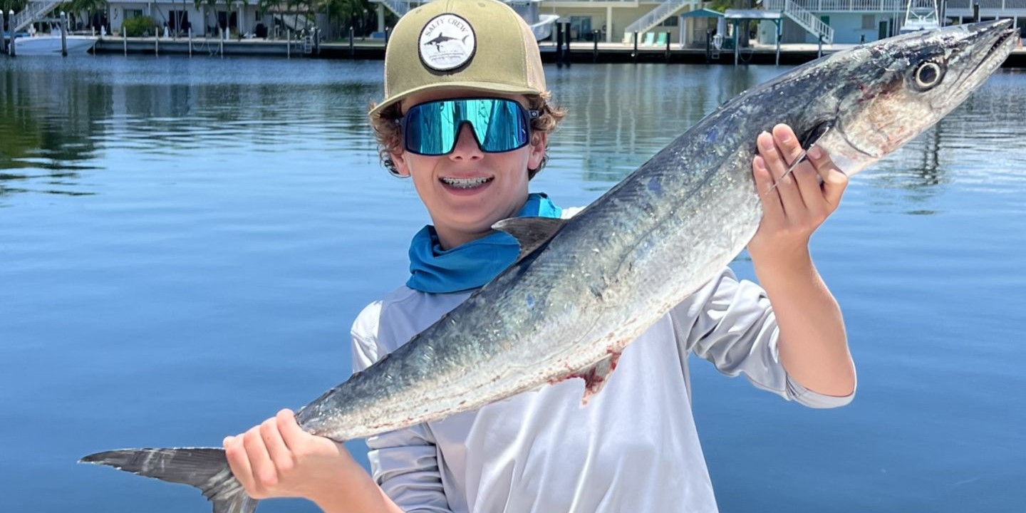 Impressive catch of a large King Mackerel in Islamorada