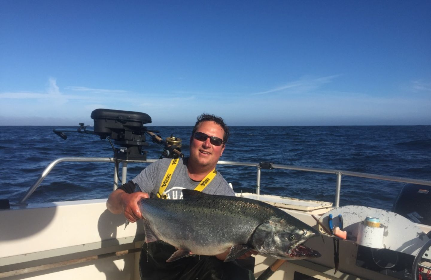 Magnificent rainbow trout caught in Ucluelet