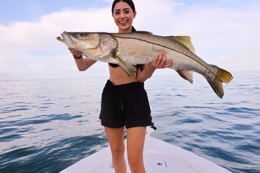 Snook fish caught while fishing in FL