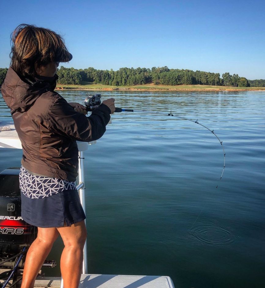 Angler fishing in Cumming