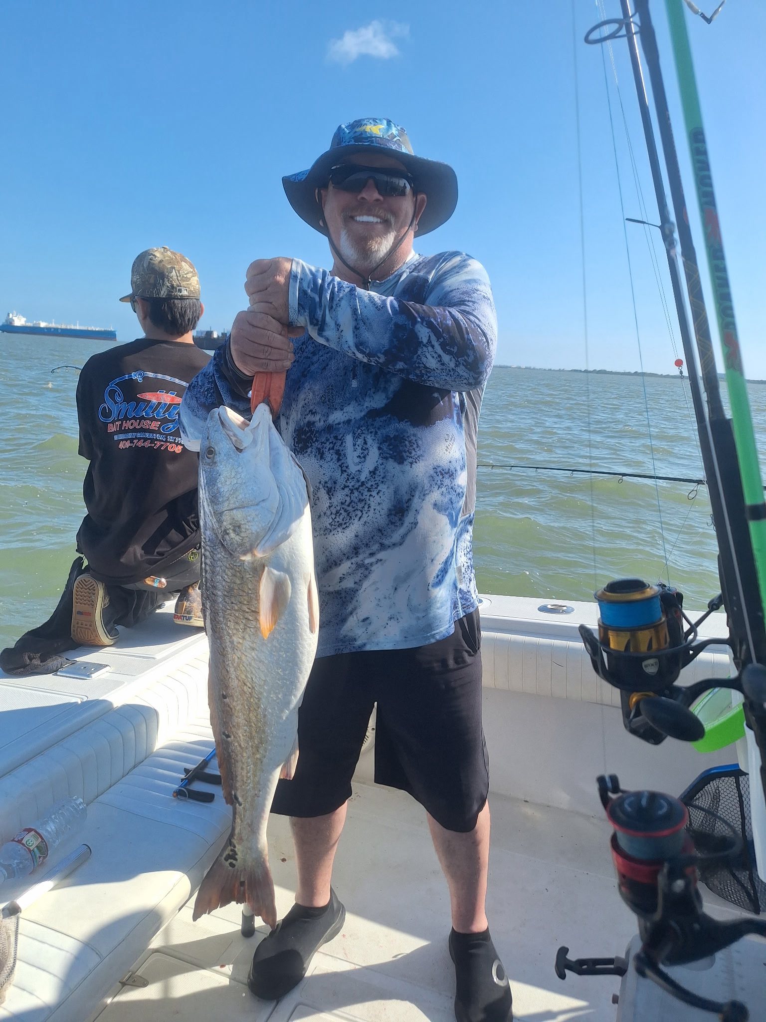 Redfish caught during fishing trip in Galveston TX