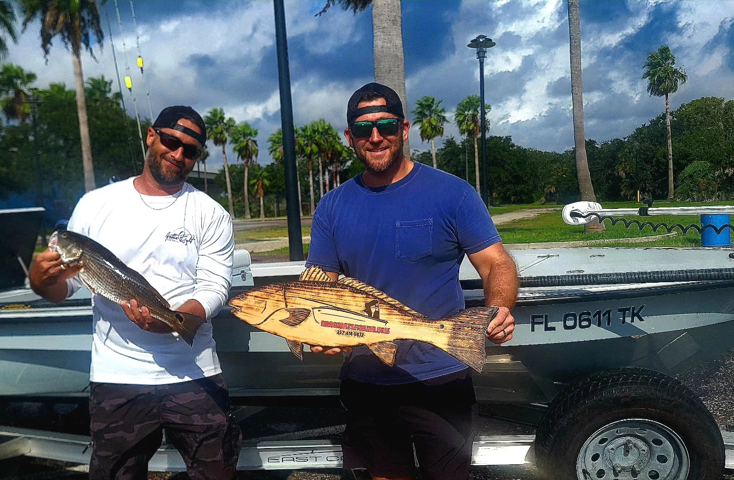 Two people fishing in Florida