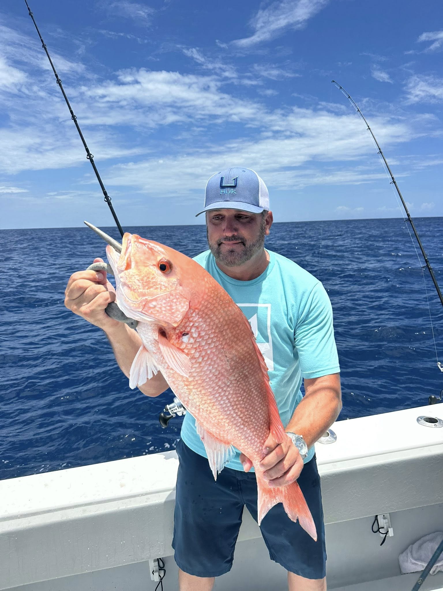Red snapper caught while fishing in Tierra Verde FL