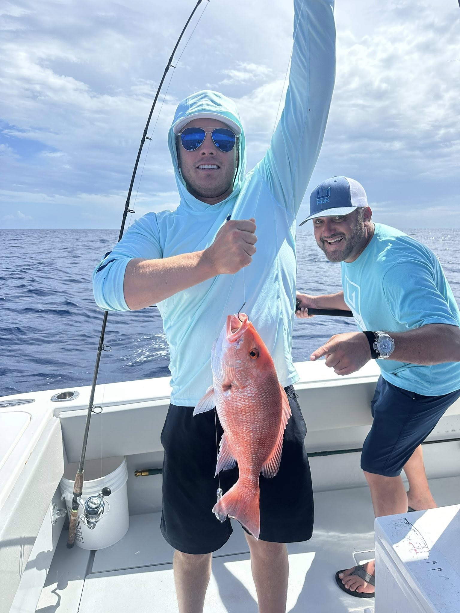 Red snapper caught during fishing trip in Tierra Verde FL waters