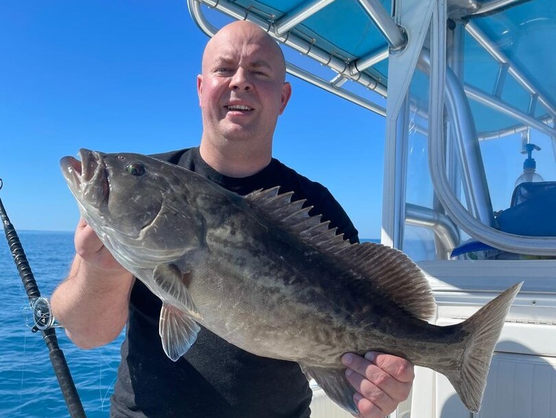 Deep sea fishing charter boat in Gulf of Mexico waters off Tampa for grouper snapper fishing