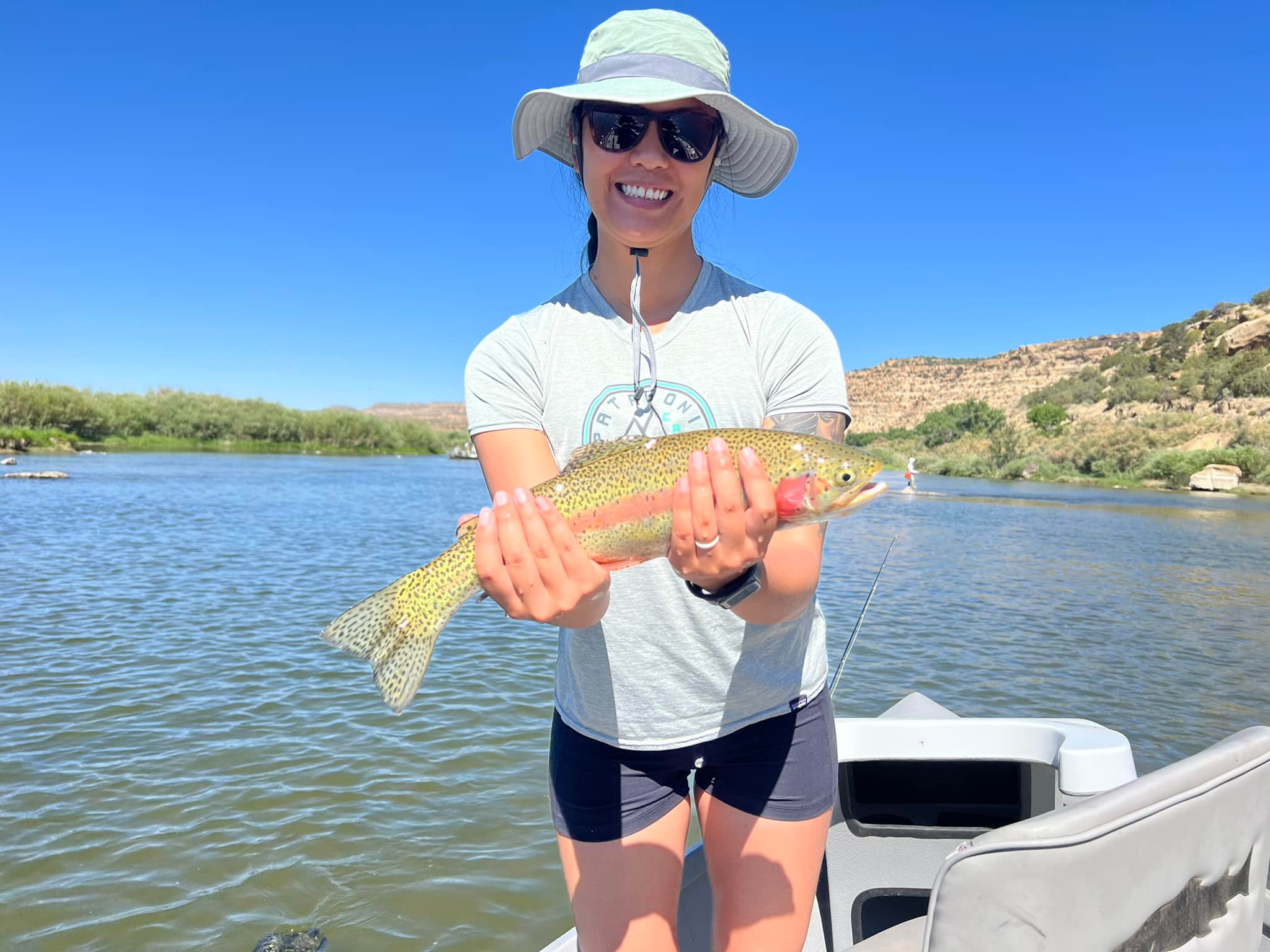 Rainbow trout caught in New Mexico