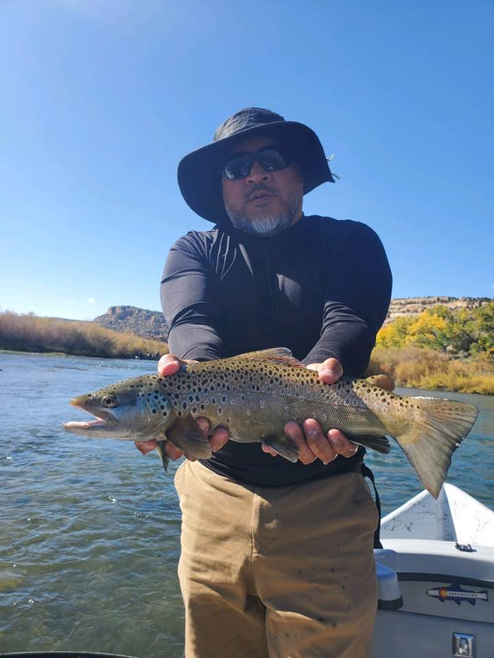 A sea trout caught fishing in New Mexico