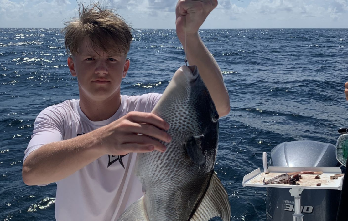 Successful angler with a 13-inch catch in Destin