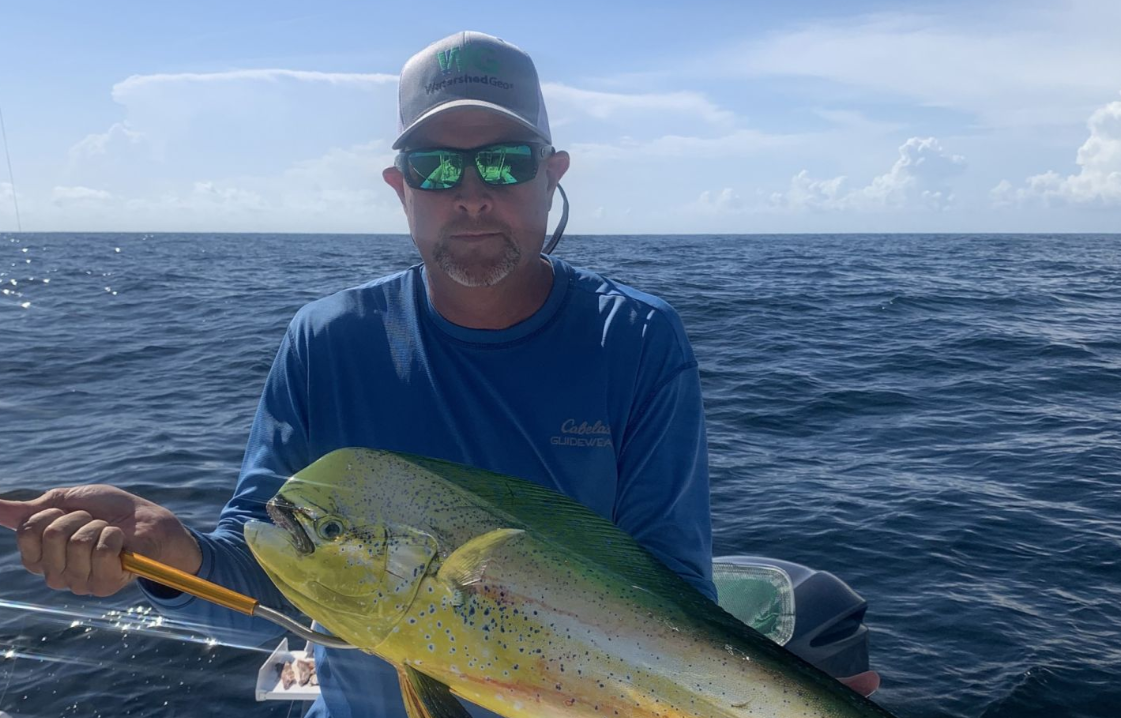 A person fishing in Florida
