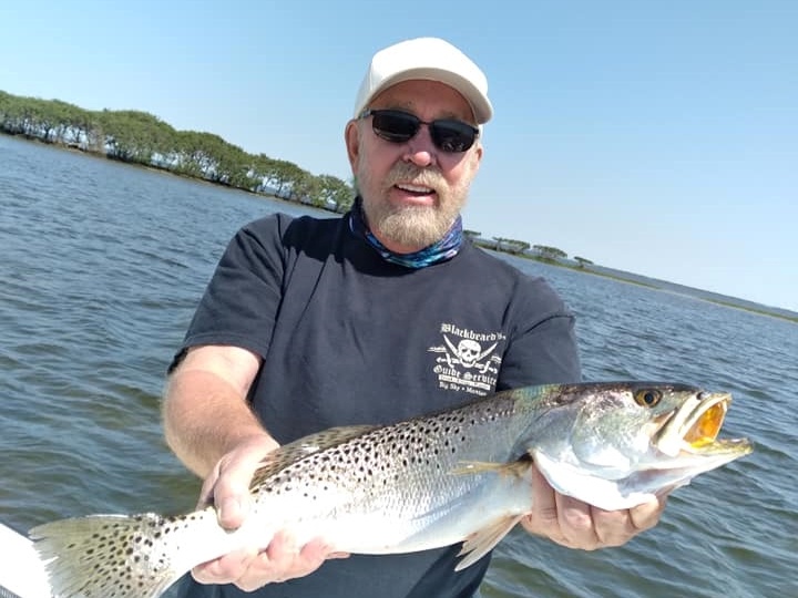 Spotted weakfish, 25 inches, caught in FL