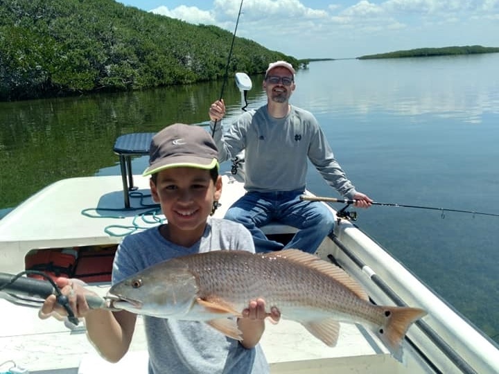 A large redfish caught in Homosassa