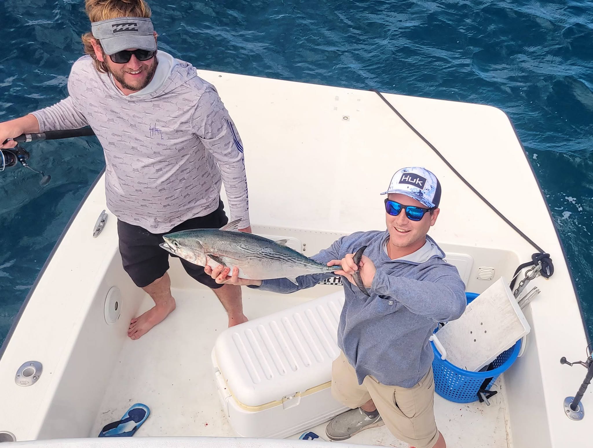 Little tunny caught during fishing charter in Wanchese NC waters