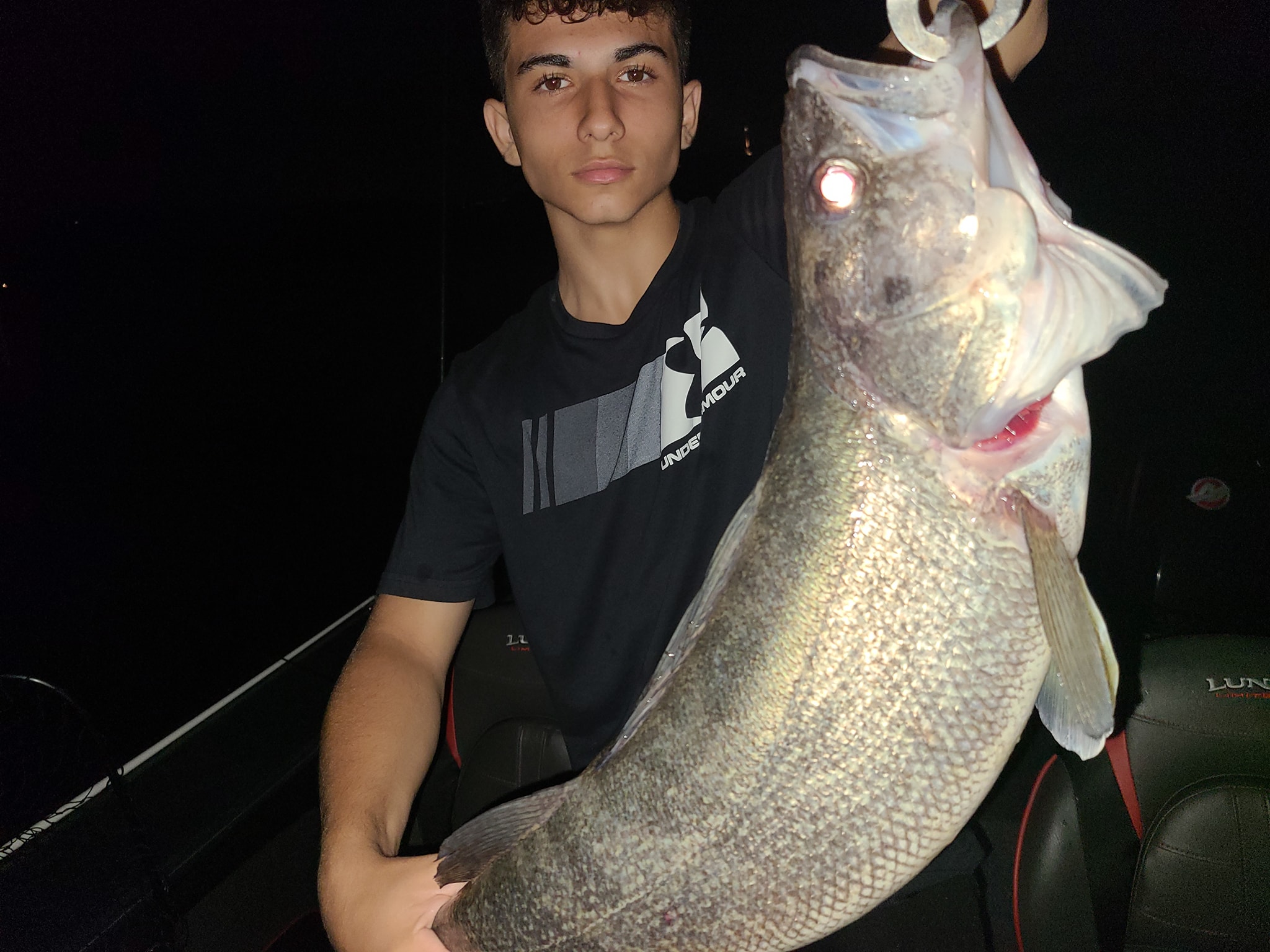 Lone angler casts line in New York
