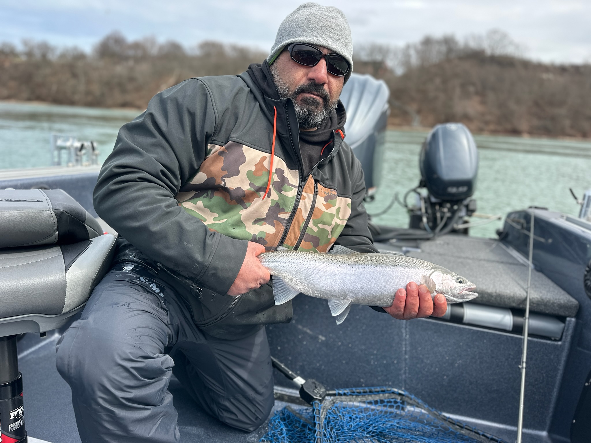 Rainbow trout caught while fishing in NY