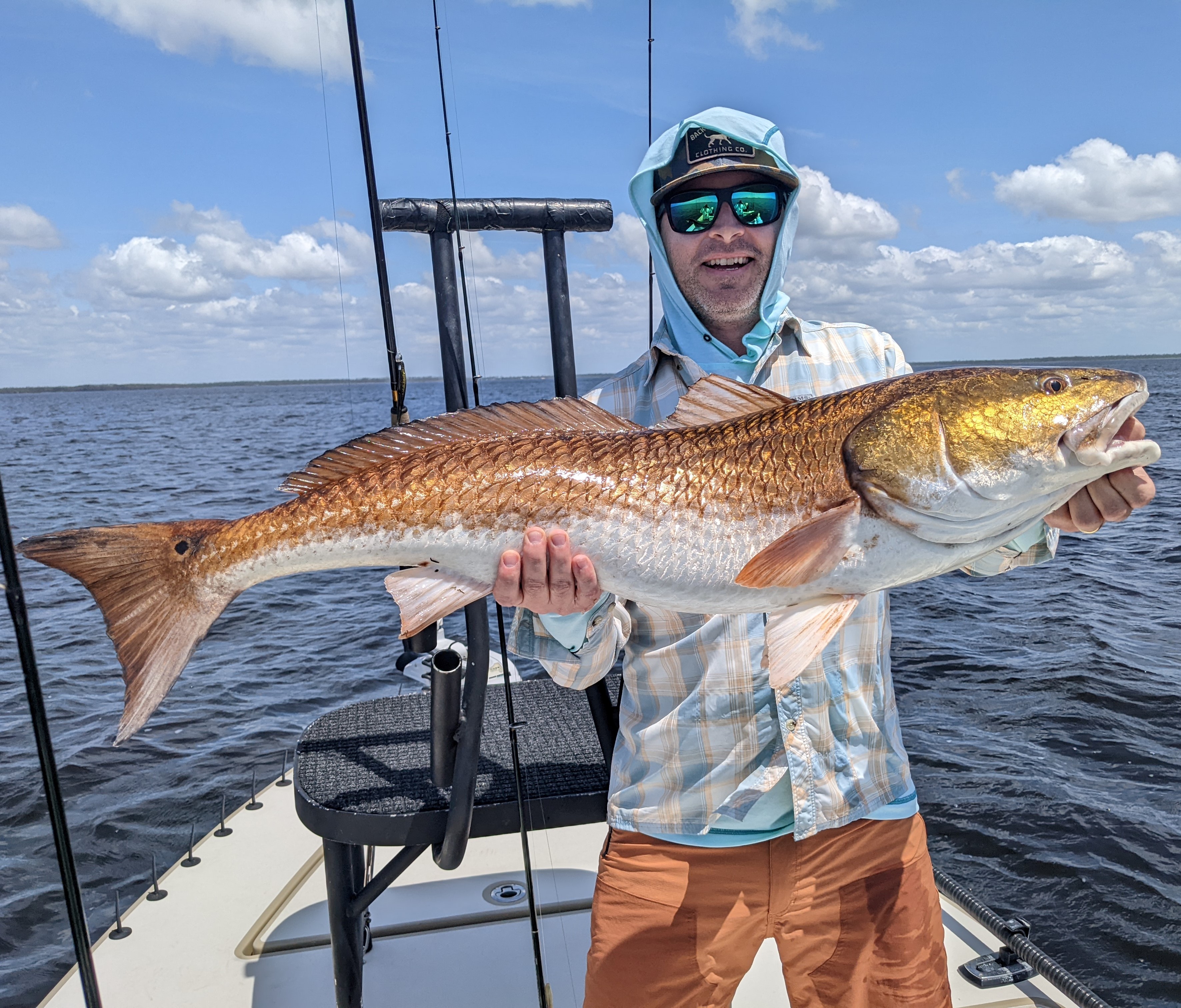 Redfish measuring 40 inches caught while fishing in Panama City Beach