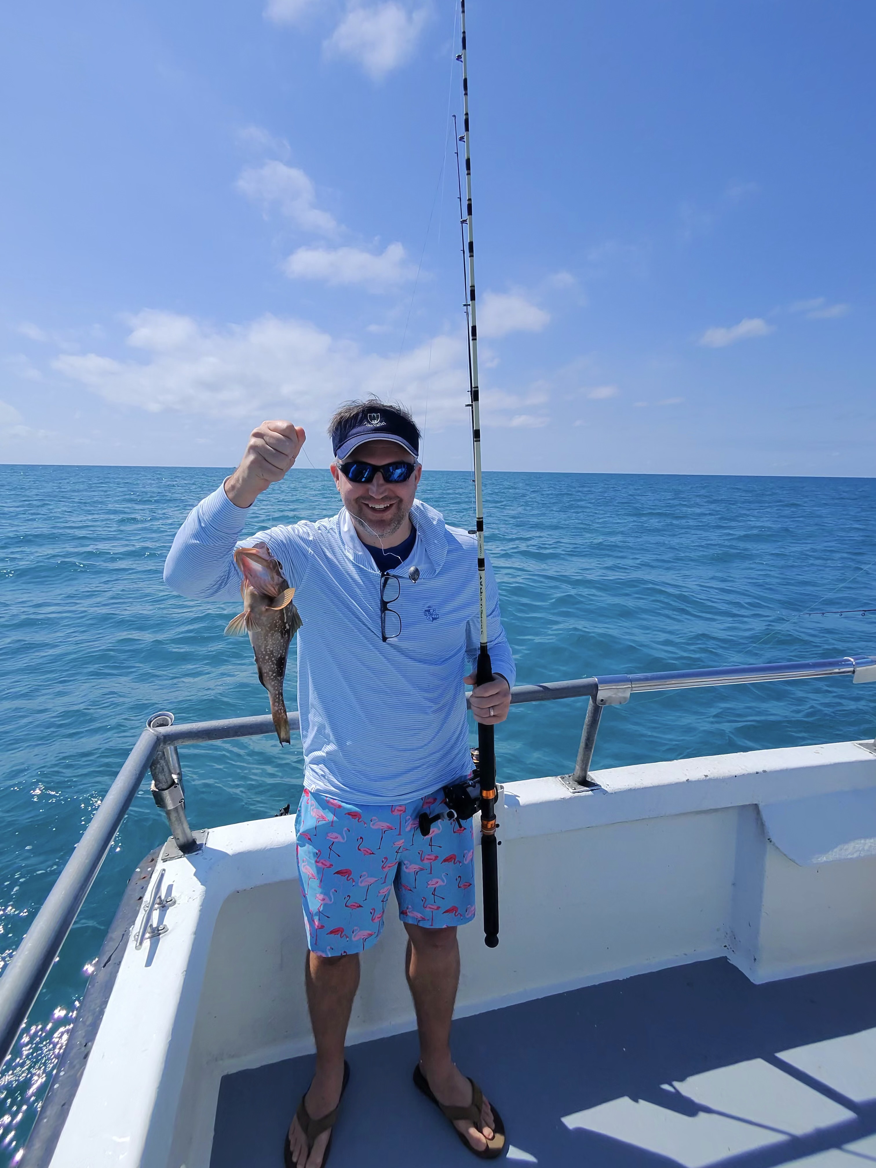 One person fishing in Key West, Florida
