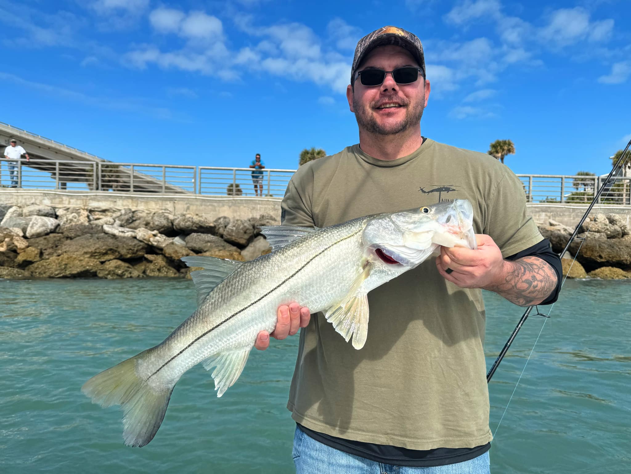 Snook fish caught while fishing in Sebastian, Florida