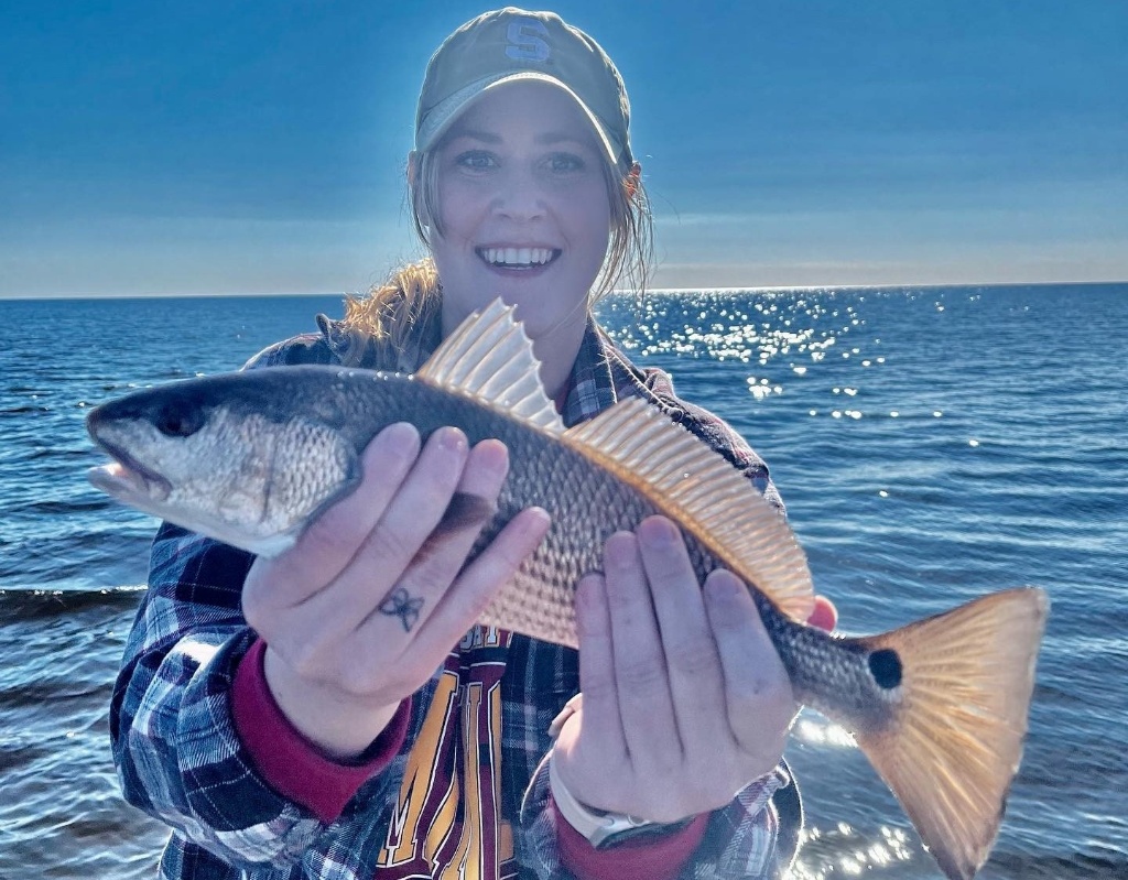 A redfish measuring 23 inches caught in WY