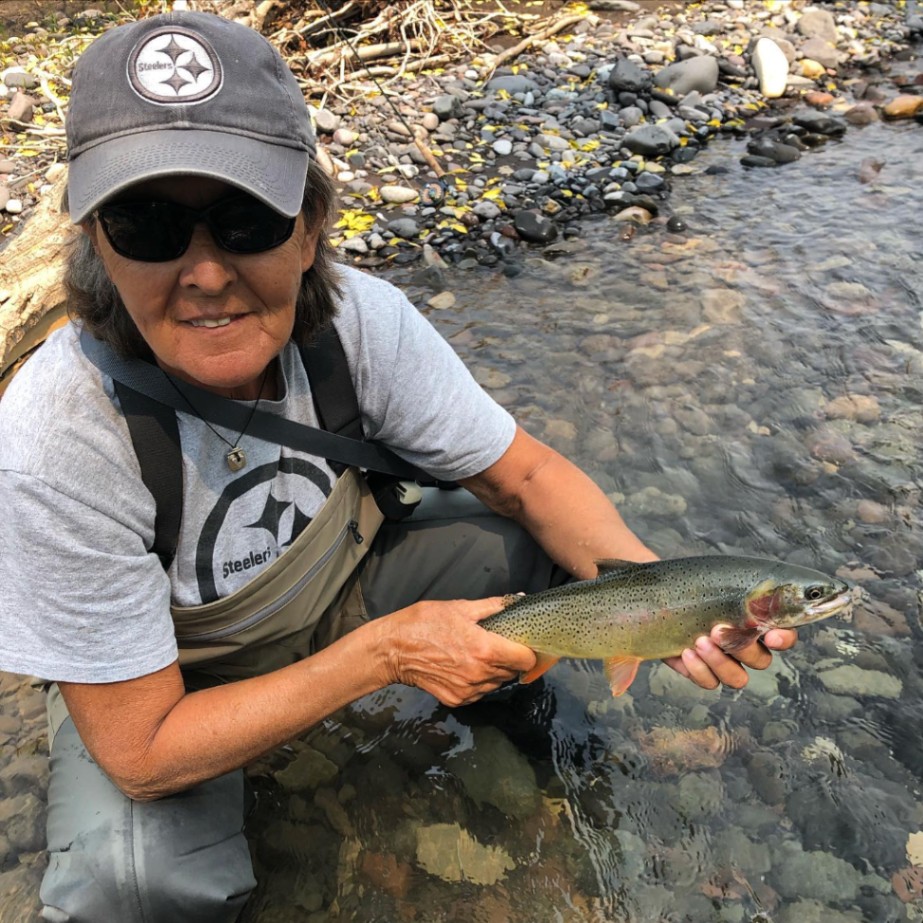 Photograph of a pink salmon caught in WY