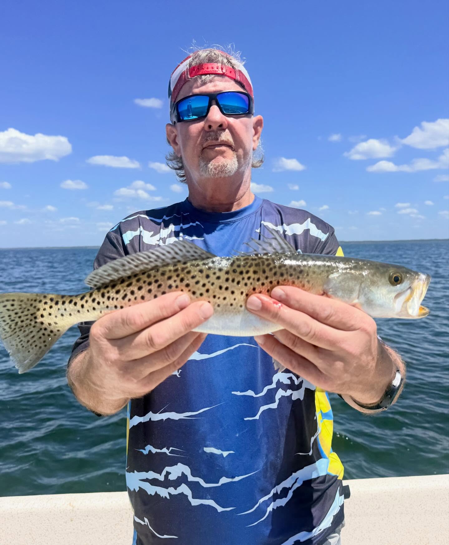 Speckled trout caught while fishing in Steinhatchee FL