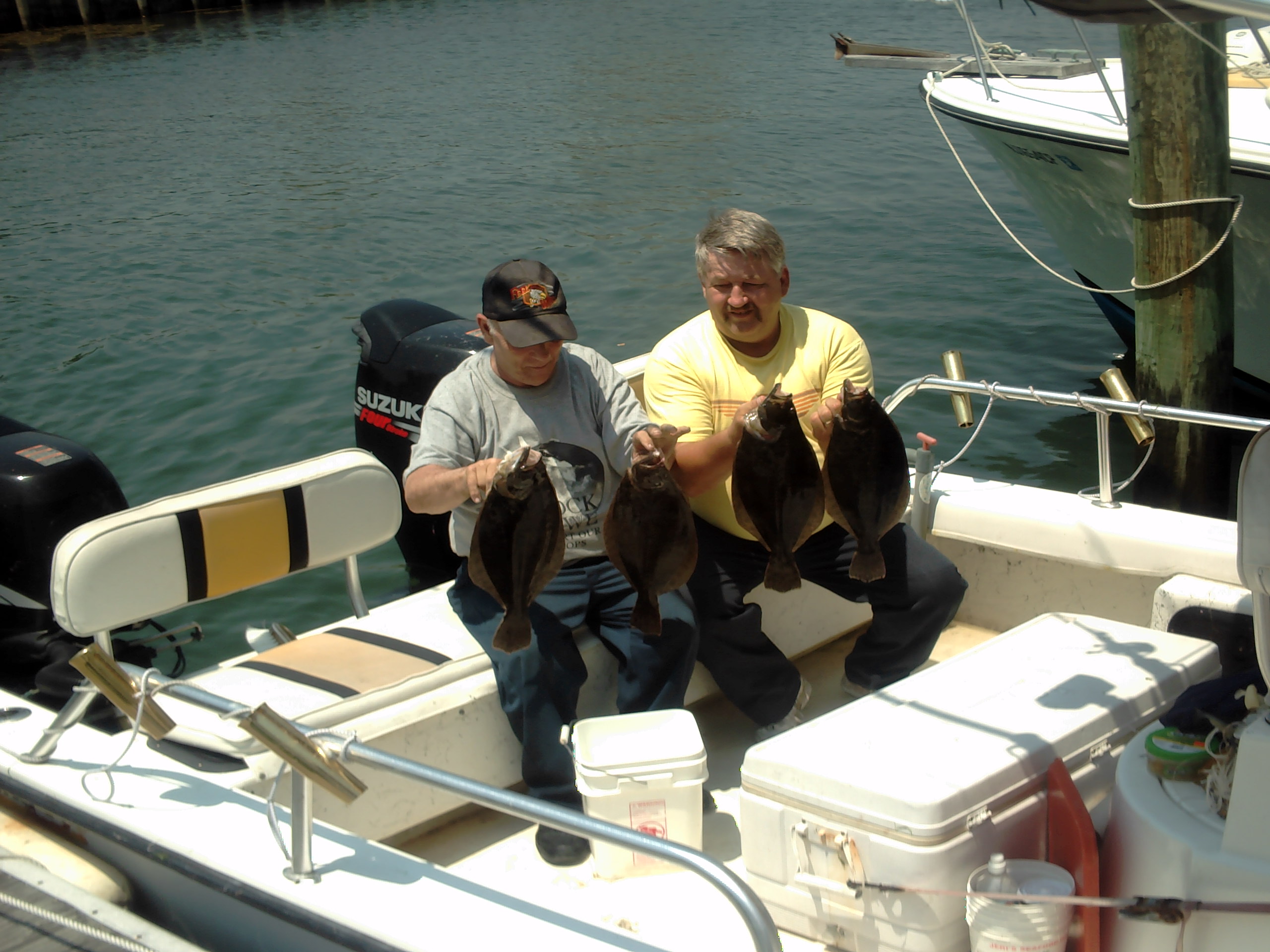 Three fish caught in NJ while fishing