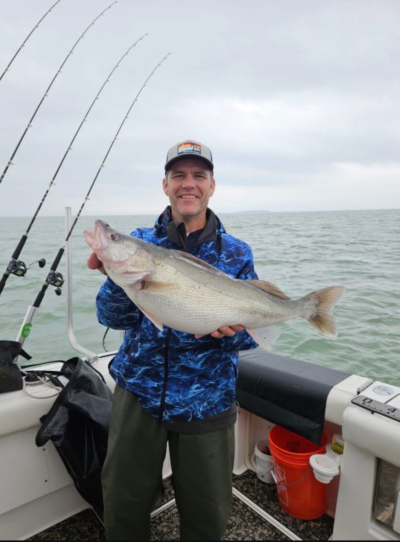 Walleye caught fishing on Lake Erie near Port Clinton Ohio