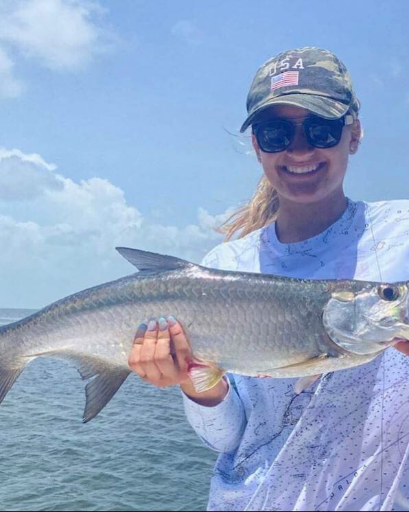 Tarpon fish caught while fishing in FL